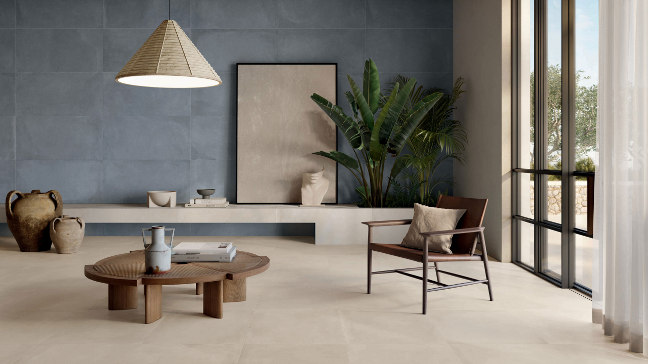 CAESAR lancio Prima Avio 120x120 Chalk 120x120 Ecru 60x60 LIVING25